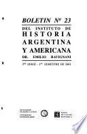 Boletín del Instituto de Historia Argentina y Americana Doctor Emilio Ravignani.