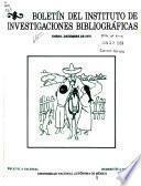 Boletín del Instituto de Investigaciones Bibliográficas