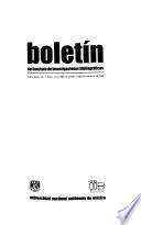 Boletín del Instituto de Investigaciones Bibliográficas