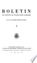 Boletín del Instituto de Investigaciones Literarias