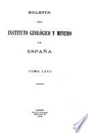 Boletín del Instituto Geológico y Minero de España