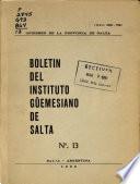 Boletín del Instituto Güemesiano de Salta