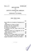 Boletín Del Instituto Internacional Americano de Protección a la Infancia
