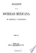 Boletin del instituto nacional de geografía y estadística de la república mexicana