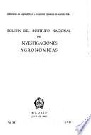Boletín del Instituto Nacional de Investigaciones Agronómicas