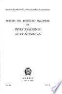 Boletín del Instituto Nacional de Investigaciones Agronómicas