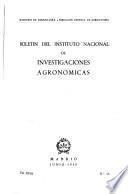 Boletín del Instituto Nacional de Investigaciones Agronómicas