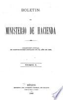 Boletin del Ministerio de hacienda