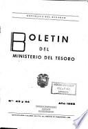 Boletin del Ministerio del Tesoro