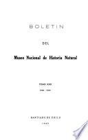 Boletín del Museo Nacional de Historia Natural