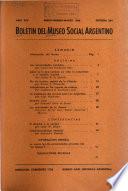 Boletín del Museo Social Argentino