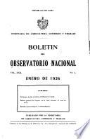 Boletín del Observatorio Nacional