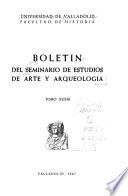 Boletín del Seminario de Estudios de Arte y Arqueología