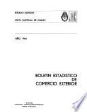 Boletín estadístico de comercio exterior