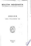 Boletín indigenista