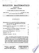 Boletín matemático