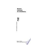 Boletín mensual de estadística