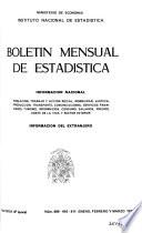 Boletín mensual de estadística