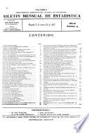 Boletín mensual de estadística