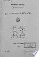 Boletín mensual de estadística