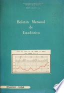 Boletín mensual de estadística