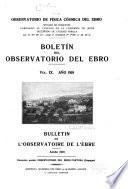 Boletín mensual del Observatorio del Ebro ...