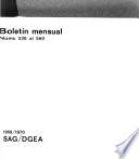Boletín mensual