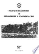 Boletín nicaragüense de bibliografía y documentación