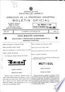 Boletín oficial de la Oficina Nacional de Invenciones, Información Técnica y Marcas