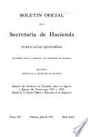 Boletin oficial de la Secretaría de Hacienda