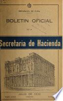 Boletin oficial de la Secretaría de Hacienda