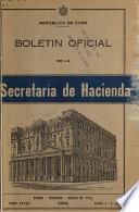 Boletin oficial de la Secretaría de Hacienda