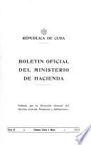Boletin oficial de la Secretaría de Hacienda