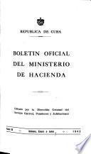 Boletin oficial de la Secretaría de Hacienda