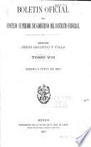 Boletín oficial del Consejo Superior de Gobierno del Distrito Federal