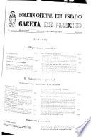 Boletín oficial del estado: Gaceta de Madrid