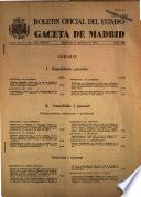 Boletín oficial del estado: Gaceta de Madrid