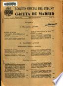 Boletín oficial del estado: Gaceta de Madrid