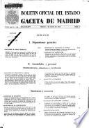 Boletín oficial del estado: Gaceta de Madrid