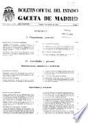 Boletín oficial del estado: Gaceta de Madrid