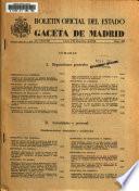 Boletín oficial del estado: Gaceta de Madrid