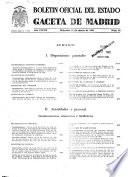 Boletín oficial del estado: Gaceta de Madrid