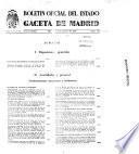 Boletín oficial del estado: Gaceta de Madrid