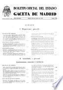 Boletín oficial del estado: Gaceta de Madrid