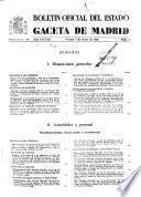 Boletín oficial del estado: Gaceta de Madrid
