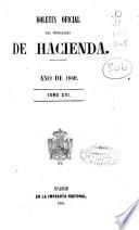 Boletín oficial del Ministerio de Hacienda