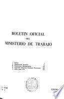 Boletin oficial del Ministerio de Trabajo