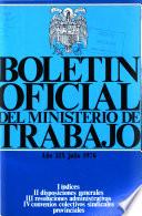 Boletin oficial del Ministerio de Trabajo
