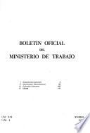 Boletin oficial del Ministerio de Trabajo