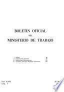 Boletin oficial del Ministerio de Trabajo